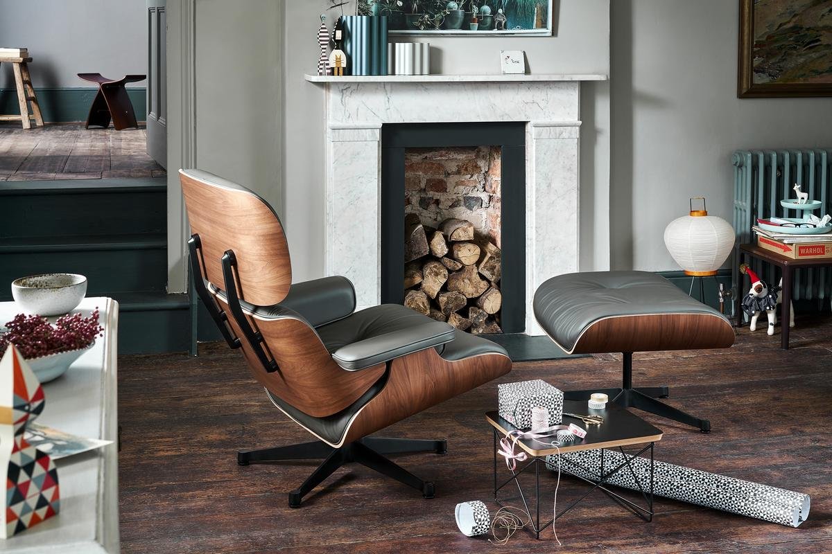 Vitra Lounge Chair Ottoman Beauty Versions Santos Palisander