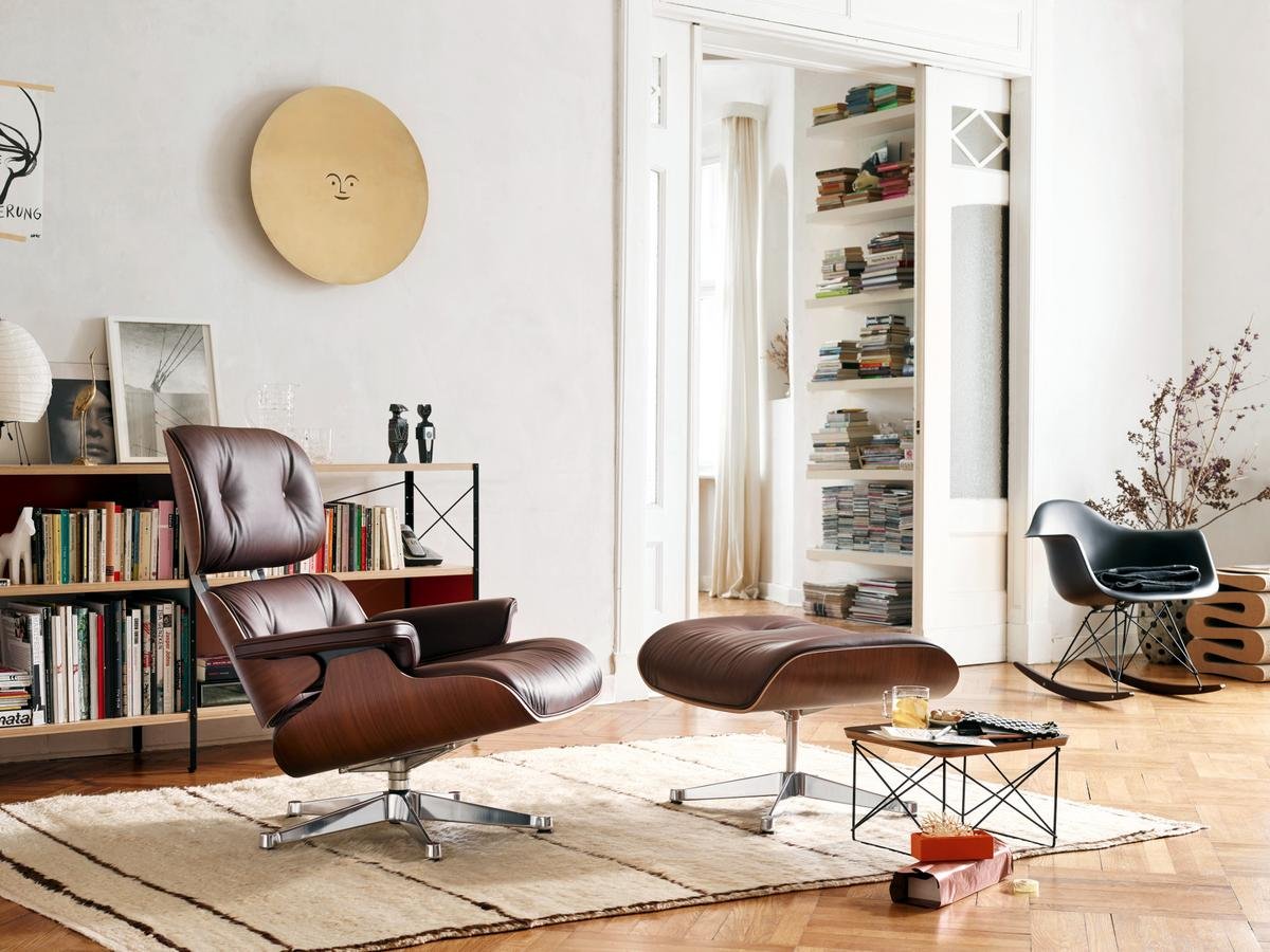 Vitra Lounge Chair Ottoman Beauty Versions Santos Palisander