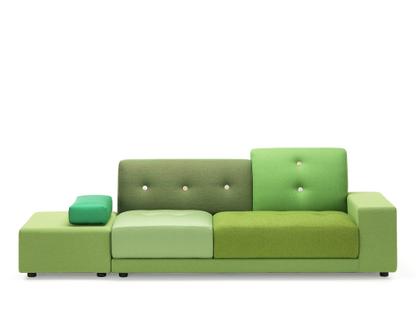 Polder Sofa Armlehne rechts|Stoffmix green