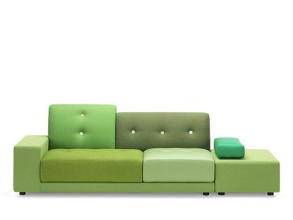 Polder Sofa Armlehne links|Stoffmix green