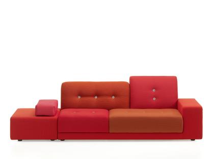 Polder Sofa Armlehne rechts|Stoffmix red