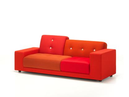 Polder Compact Ohne Ottoman|Armlehne rechts|Stoffmix red