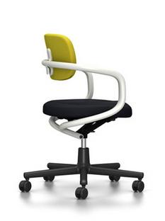 Allstar Bürodrehstuhl Weiß|Hopsak|Gelb / lindgrün