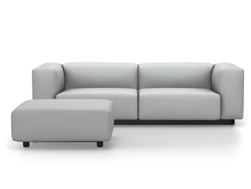 Soft Modular Sofa Dumet kiesel melange|Mit Ottoman