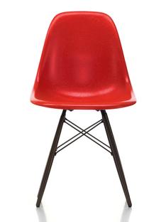 Eames Fiberglass Chair DSW Eames classic red|Ahorn schwarz