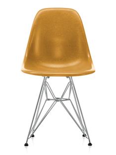 Eames Fiberglass Chair DSR Eames ochre dark|Glanzchrom