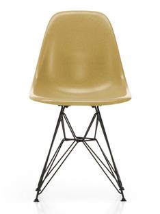 Eames Fiberglass Chair DSR Eames ochre light|Pulverbeschichtet basic dark glatt