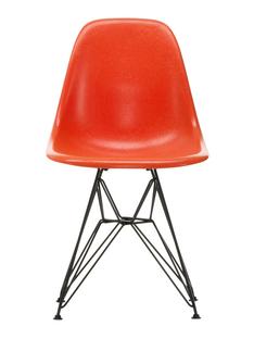 Eames Fiberglass Chair DSR Eames red orange|Pulverbeschichtet basic dark glatt