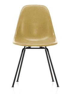 Eames Fiberglass Chair DSX Eames ochre light|Pulverbeschichtet basic dark glatt