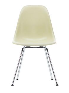Eames Fiberglass Chair DSX Eames parchment|Glanzchrom