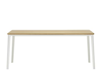 Plate Dining Table 180 x 90 cm|Eiche natur massiv, geölt|Weiß