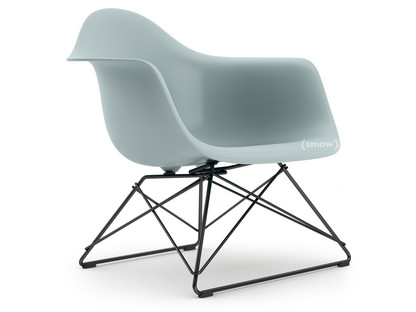 Eames Plastic Armchair RE LAR Eisgrau|Ohne Polsterung|Beschichtet basic dark