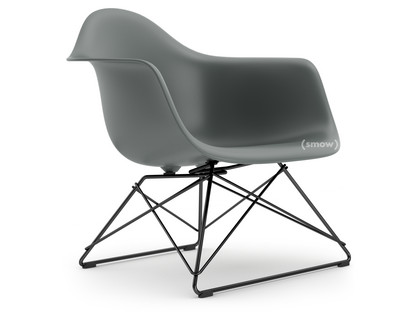 Eames Plastic Armchair RE LAR Granitgrau|Ohne Polsterung|Beschichtet basic dark