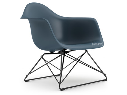 Eames Plastic Armchair RE LAR Meerblau|Ohne Polsterung|Beschichtet basic dark