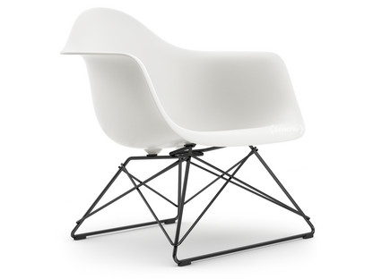 Eames Plastic Armchair RE LAR Weiß|Ohne Polsterung|Beschichtet basic dark