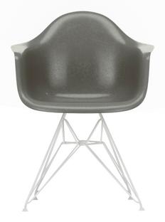 Eames Fiberglass Armchair DAR Eames raw umber|Weiß