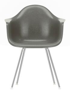 Eames Fiberglass Armchair DAX Eames raw umber|Verchromt