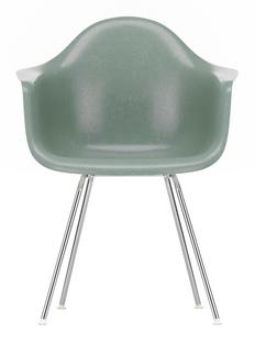 Eames Fiberglass Armchair DAX Eames sea foam green|Verchromt