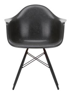 Eames Fiberglass Armchair DAW Eames elephant hide grey|Ahorn schwarz