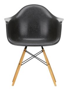 Eames Fiberglass Armchair DAW Eames elephant hide grey|Ahorn gelblich