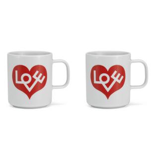 Girard Coffee Mugs Love Heart, red|2er Set