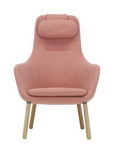 HAL Lounge Chair Stoff Dumet zartrosé/koralle|Ohne Ottoman
