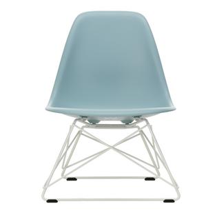 Eames Plastic Side Chair RE LSR Eisgrau|Ohne Polsterung|Pulverbeschichtet weiß