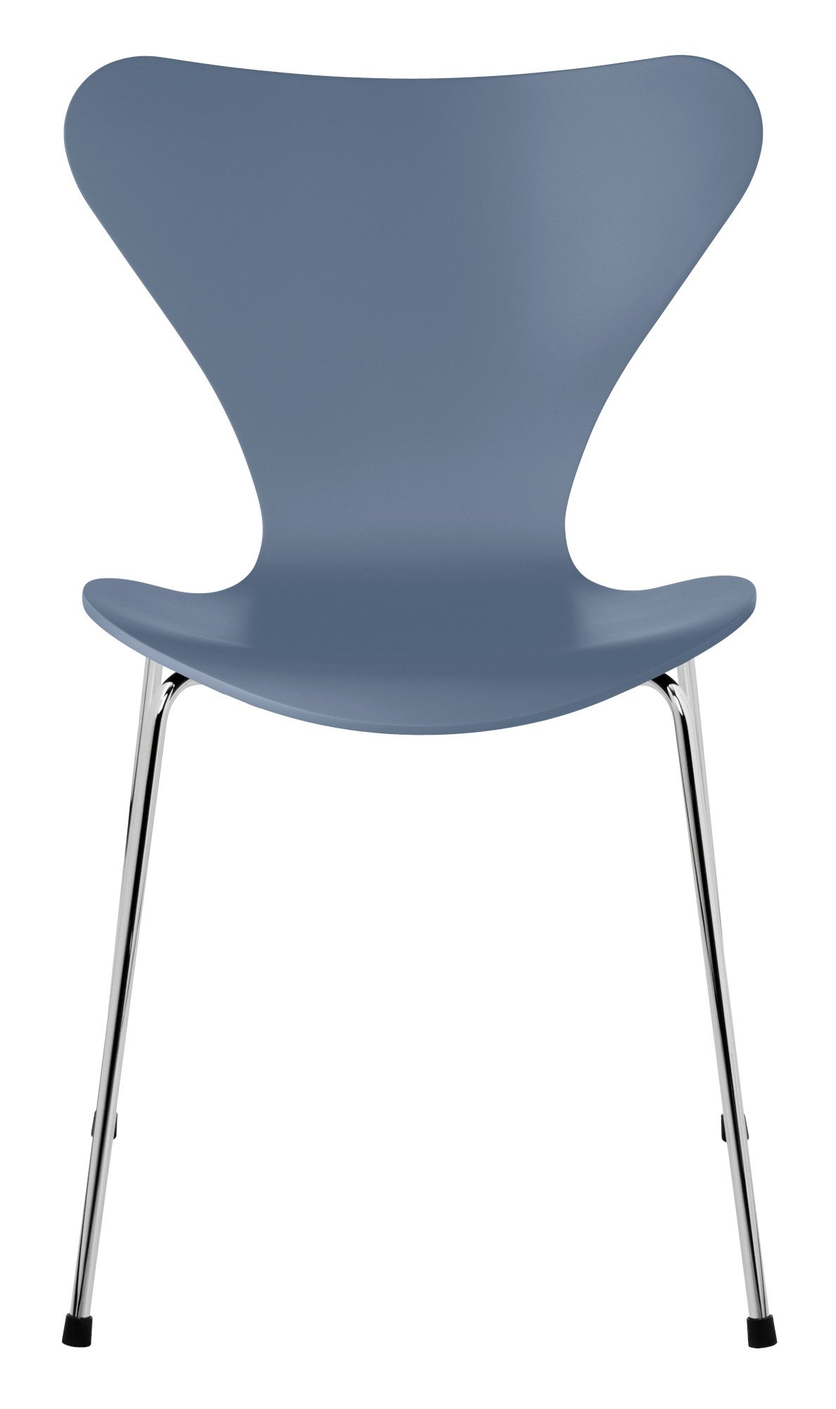 Serie 7 Stuhl 3107, Lack, Dusk blue, Chrome | Fritz Hansen | von Arne Jacobsen, 1955
