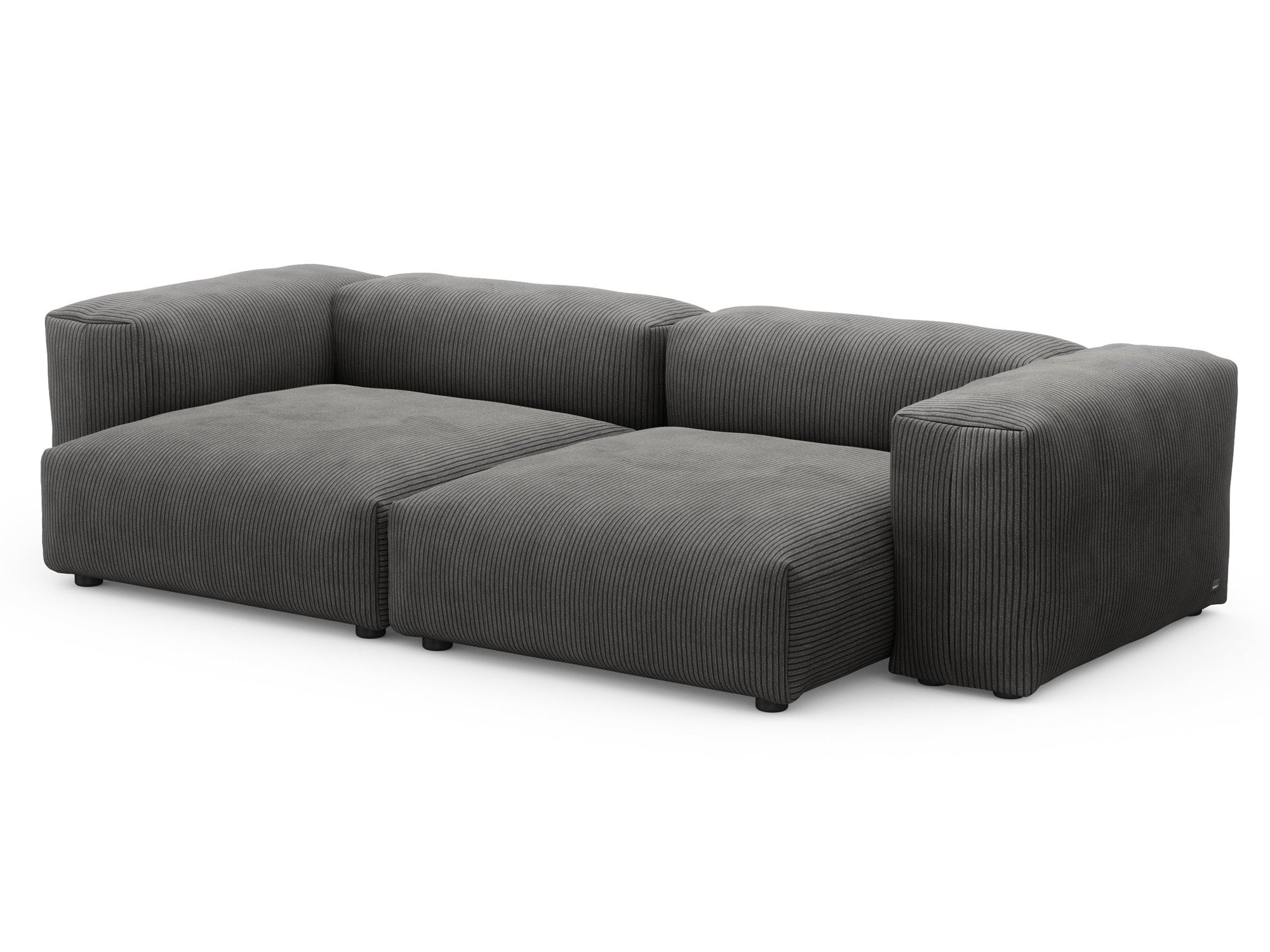 vetsak ダークグレー L Two Seat Sofa L, Cord velours - Dark grey | Vetsak | Sofas