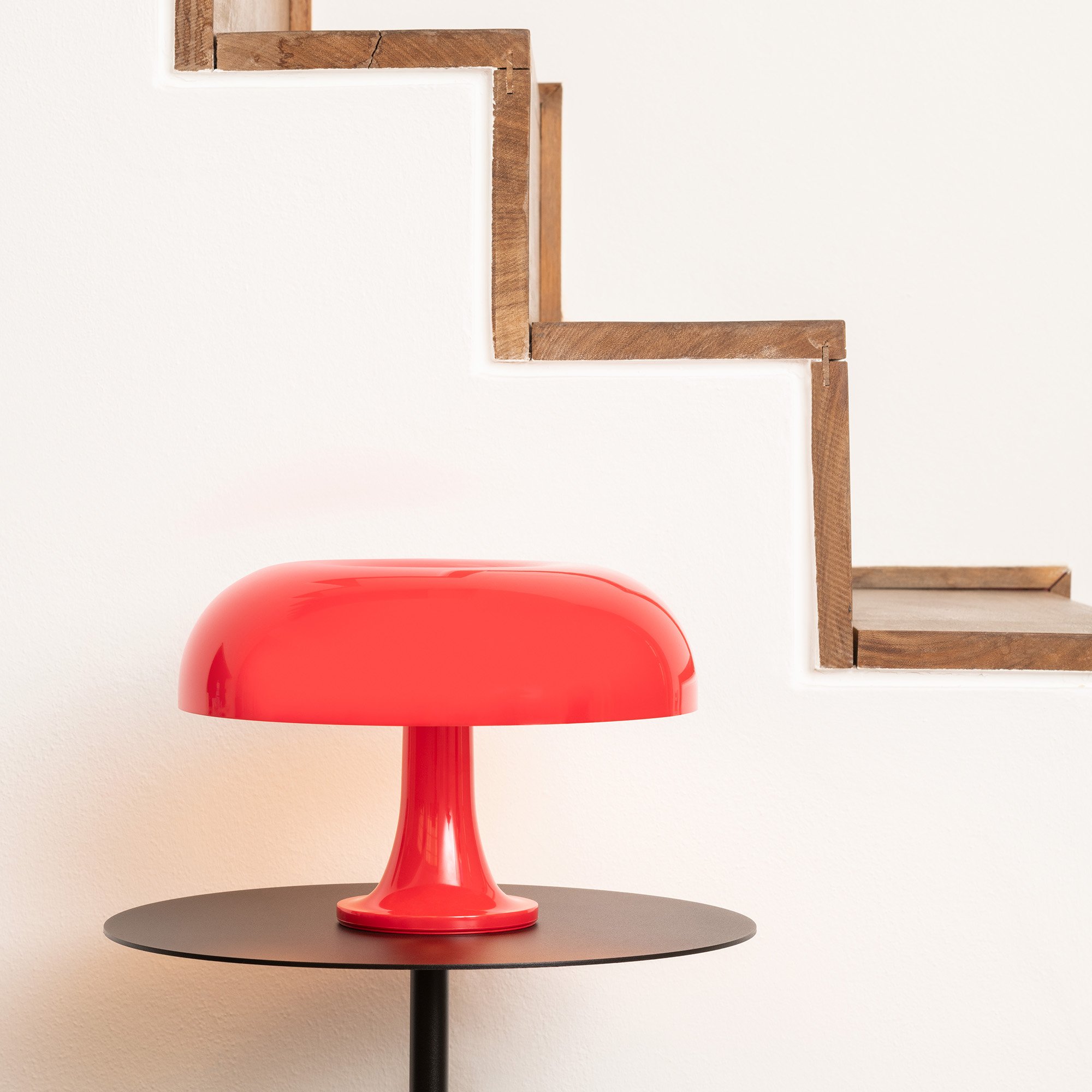 Artemide Nesso Tischleuchte E14 – Orange, Aus ABS, Ikonisches Design, Orientierungslicht