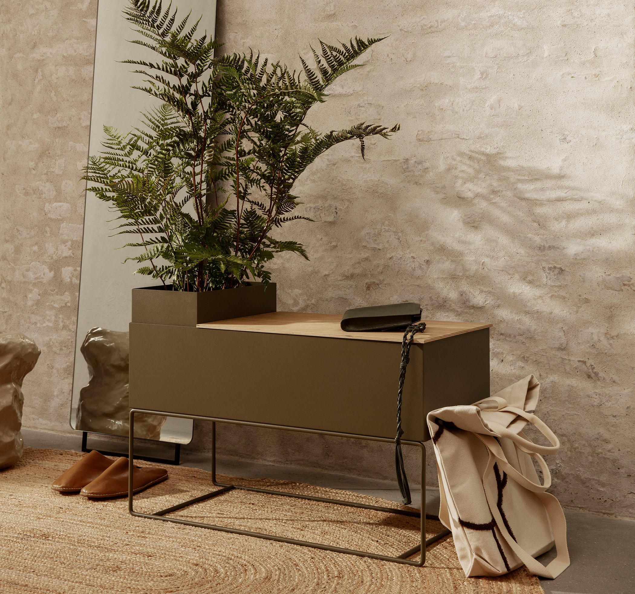 Plant Box H 45, Cashmere | Ferm Living | Kleinaufbewahrung - Designermbel  von smow