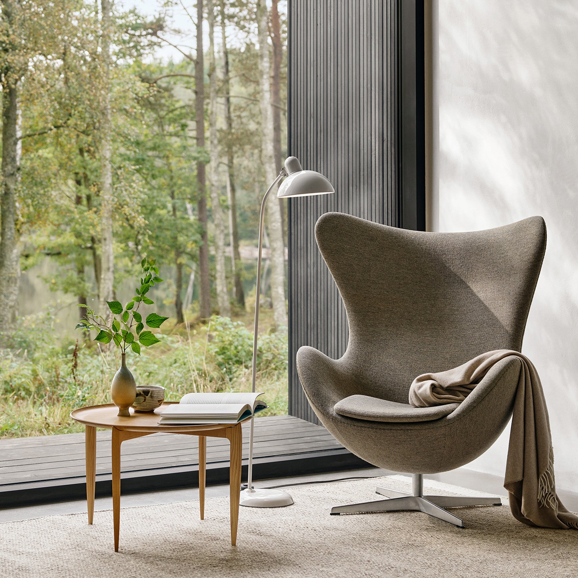 Objects Tray Tisch, Eiche natur, Ø 60 cm | Fritz Hansen | Beistelltische