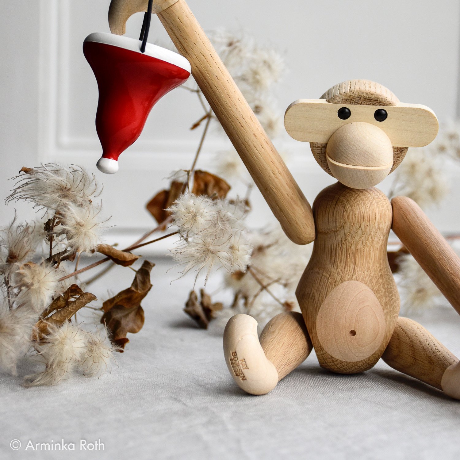 Affe Holzfigur, Mini (H 9,5 cm), Teak/Limba | Kay Bojesen | Figuren & Miniaturen