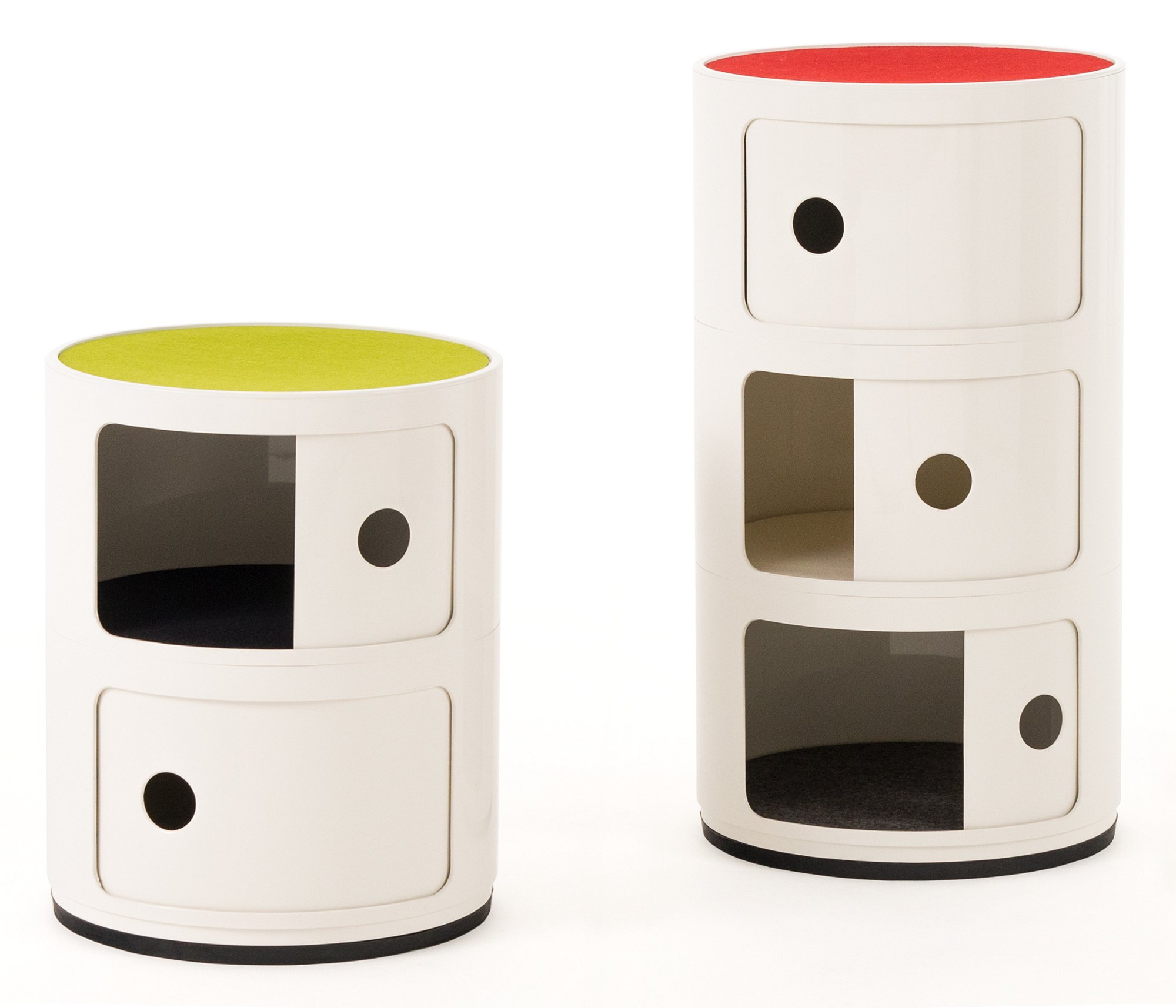 Eco Filzauflage Für Kartell Componibili Container – 40 Cm, Aus Recyceltem PET, Waschbar – Nachhaltig & Farbenfroh