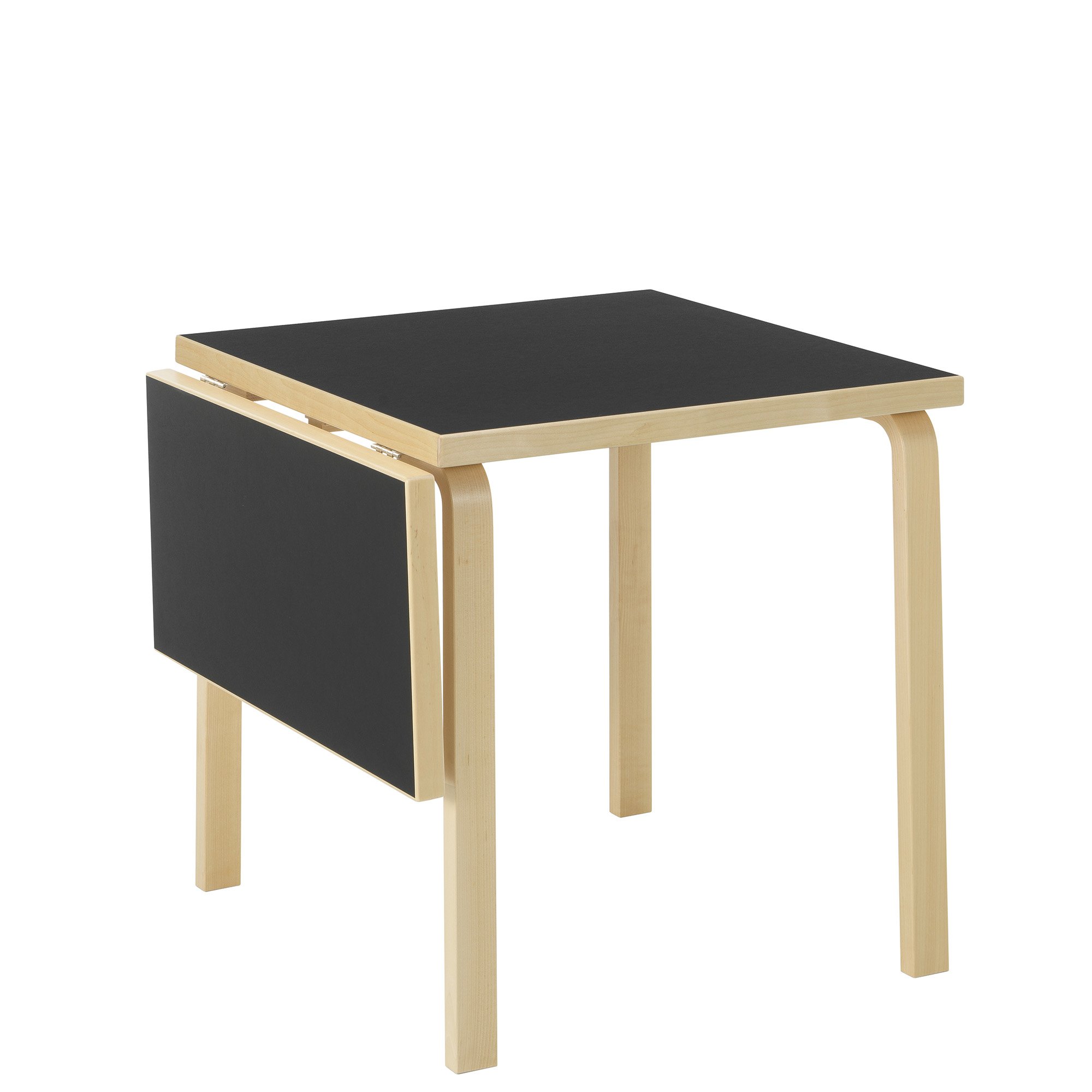 Aalto Tisch klappbar, Lino schwarz | Artek | von Alvar Aalto, 1933