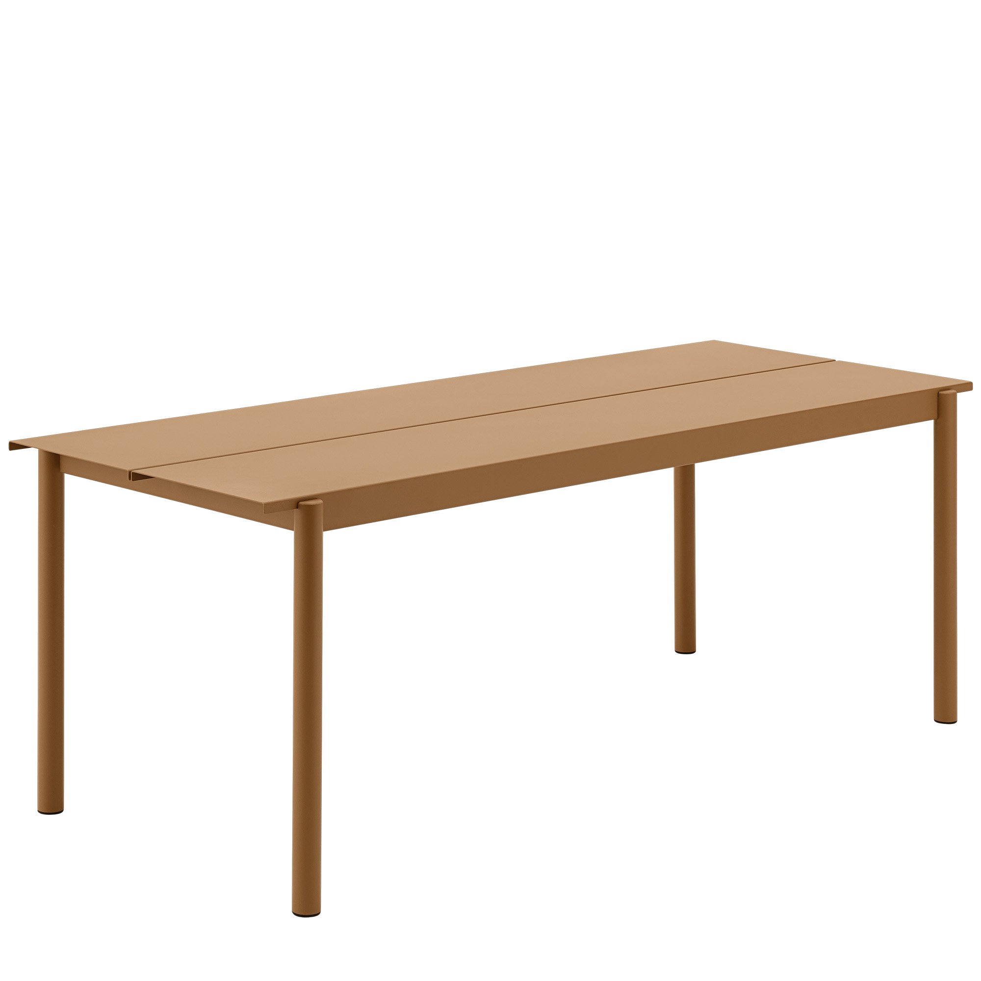 Linear Steel Tisch, L 200 x B 75 cm, Burnt orange | Muuto | Gartentische