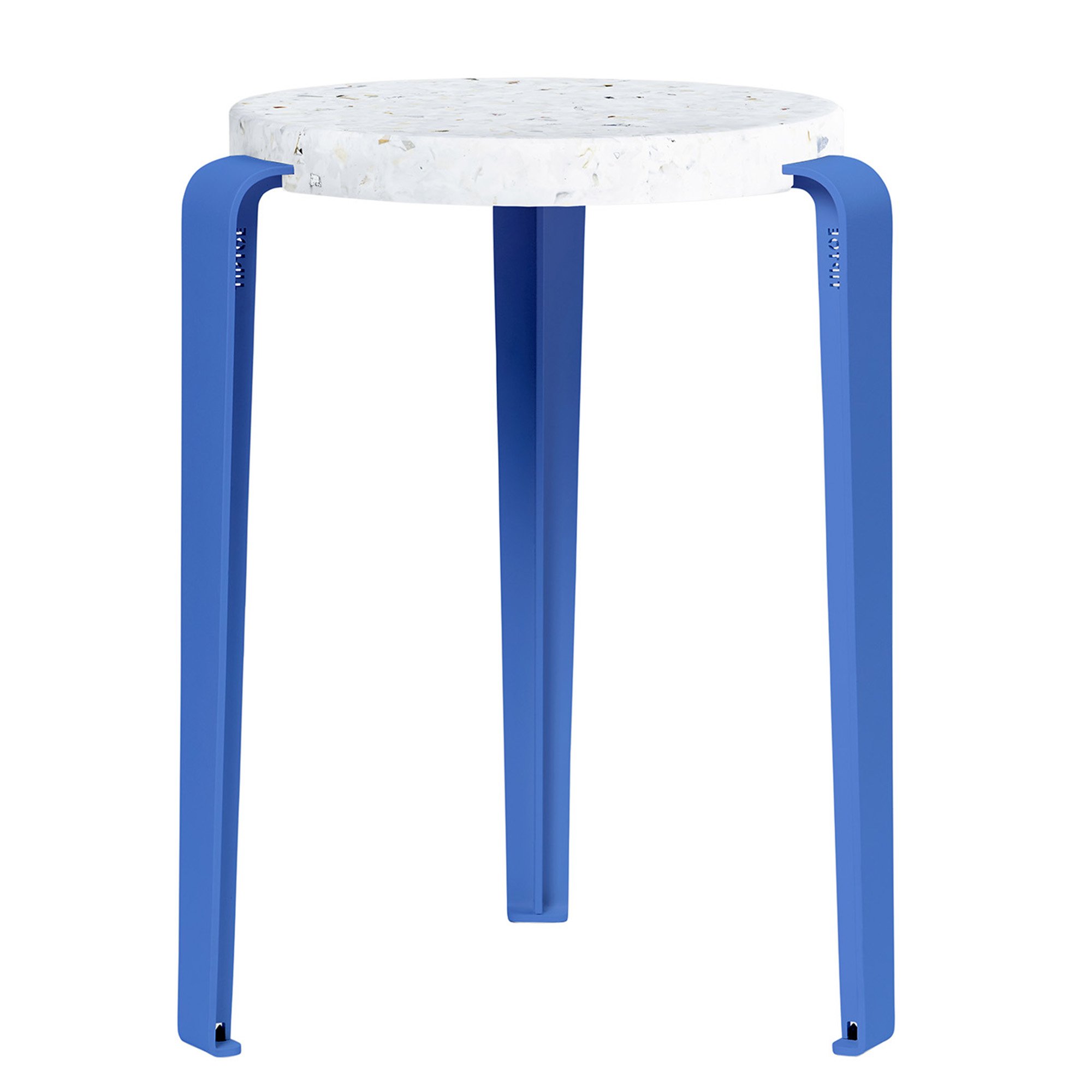 Lou Hocker, recycelter Kunststoff, Venezia, Azurblau | Tiptoe | Hocker