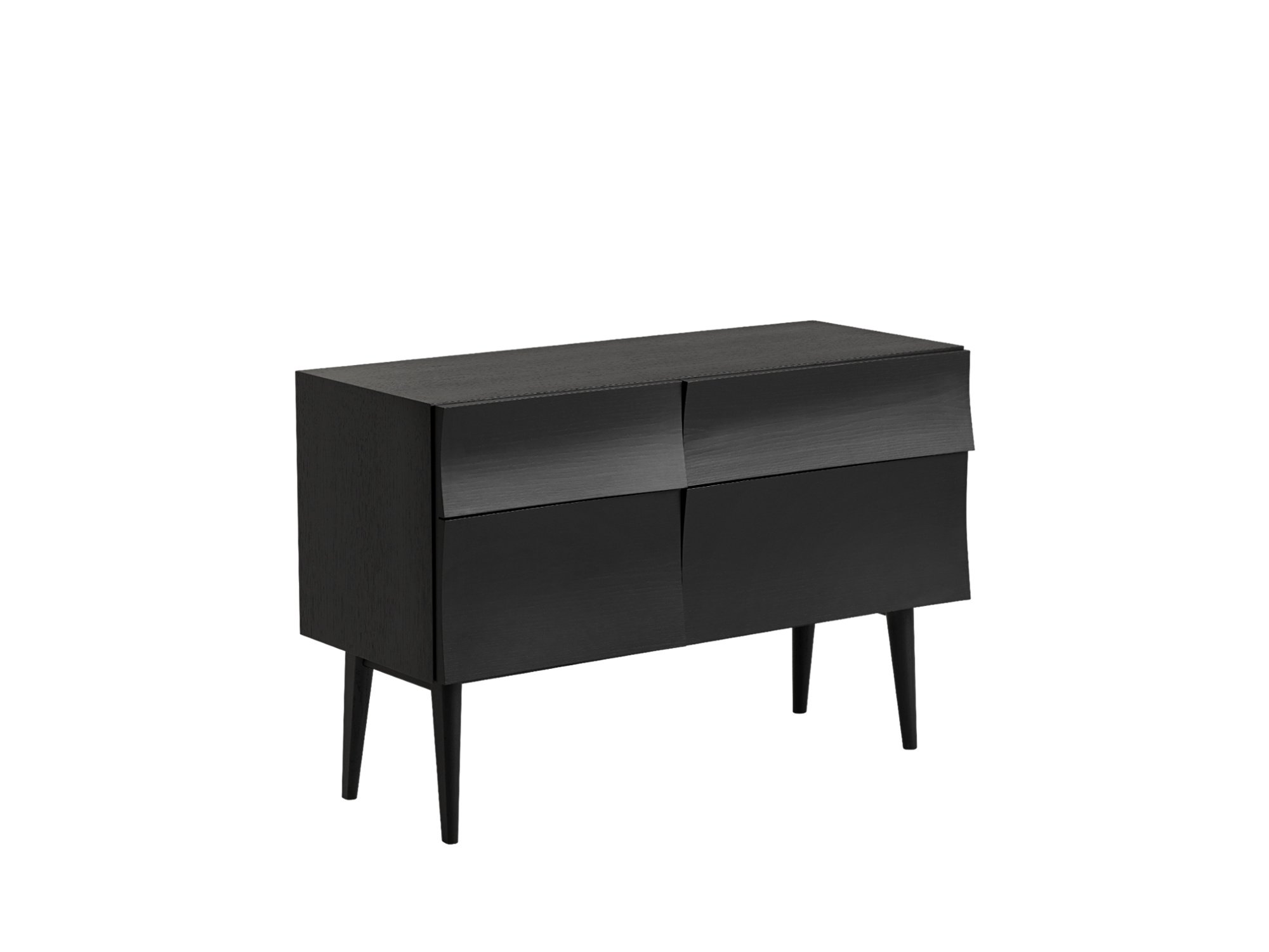 Reflect Sideboard, Klein (B 105 cm), Eiche schwarz gebeizt | Muuto | Sideboards & Kommoden