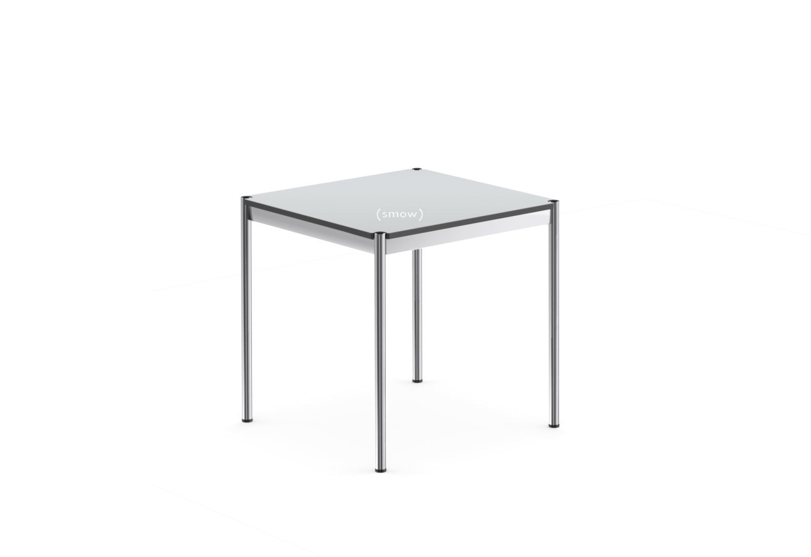 USM Haller Tisch, 75 x 75 cm, Kunstharz, Perlgrau | USM Haller | USM Haller
