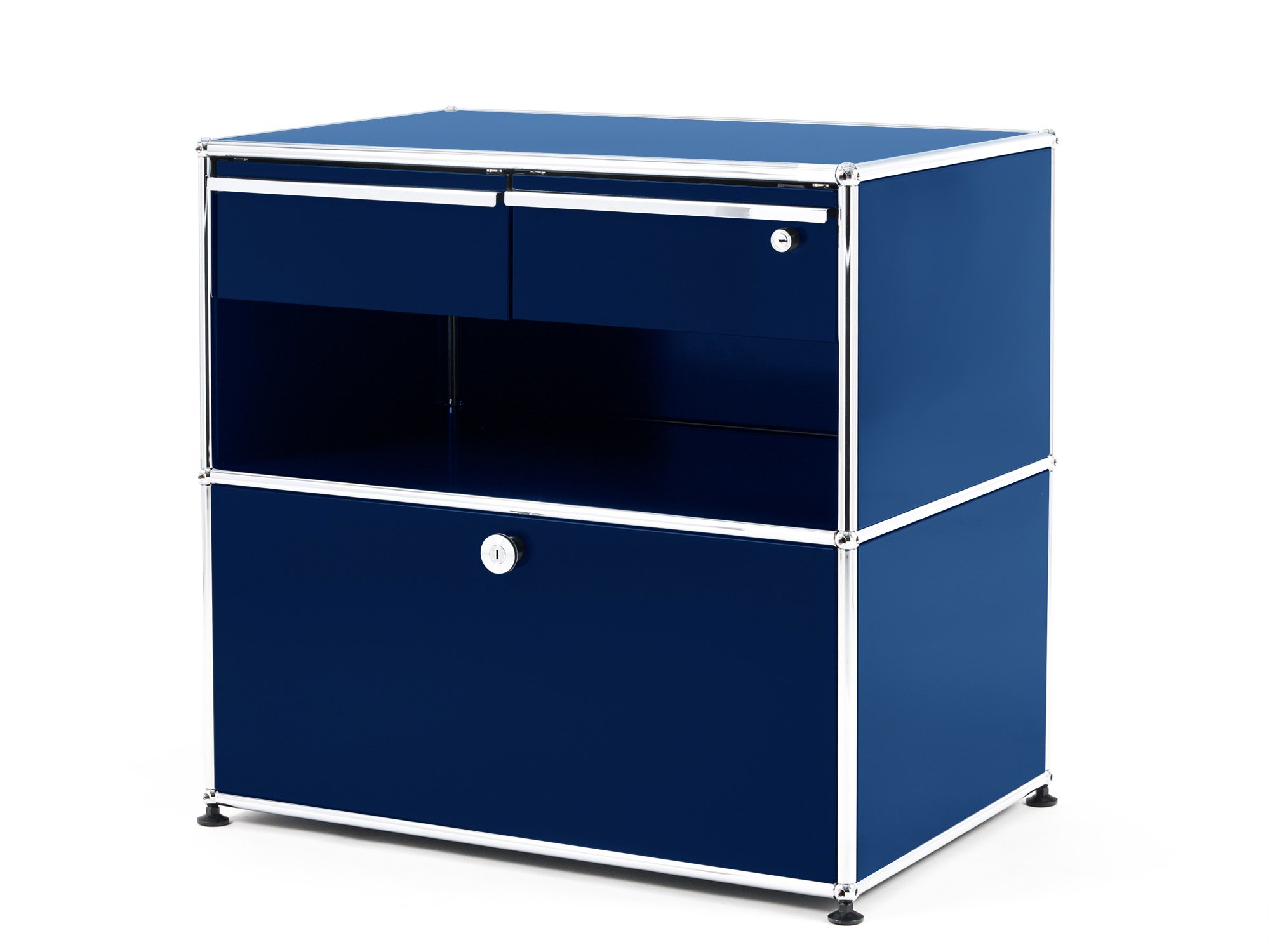 USM Haller Techniksideboard M, Stahlblau RAL 5011 | USM Haller