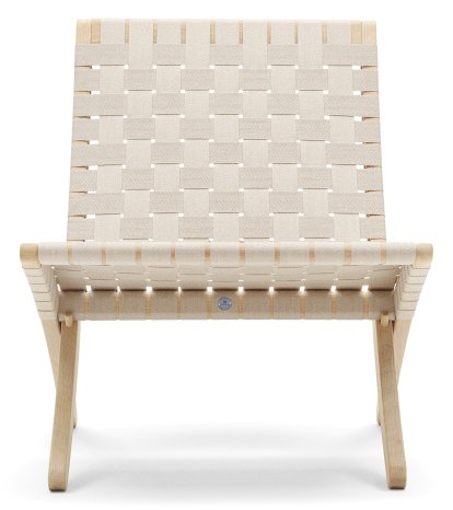 MG501 Cuba Chair, Eiche geseift, Baumwollgurte natur