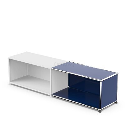 USM Haller Anbaupaket Horizontal 1, Stahlblau RAL 5011, 35 cm