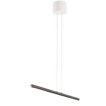 LUM Pendelleuchte, 85 cm, Rauchchrom