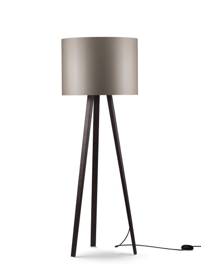 Luca Stand, Medium (H 140 cm), Eiche geräuchert, Grau
