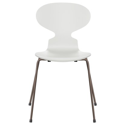 Ameise 3101 Stuhl, Lack, White, Brown bronze