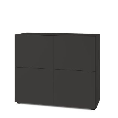 Nex Pur Box 2.0 mit Türen, 40 cm, H 100 cm x B 120 cm (mit zwei Doppeltüren), Graphit