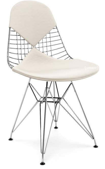 Kissen für Wire Chair (DKR/DKW/DKX/LKR), Sitz- und Rückenkissen (Bikini), Leder (Standard), Snow