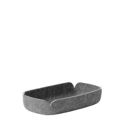 Restore Tablett, L 28 cm x B 15,5 cm, Grau