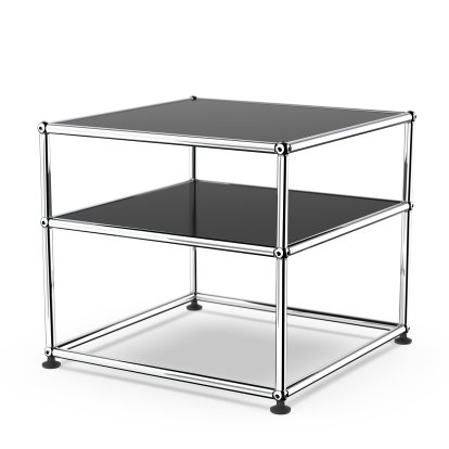 Details USM Haller USM Haller Beistelltisch Typ 2 USM Haller Beistelltisch Typ 2, Metall, Graphitschwarz RAL 9011