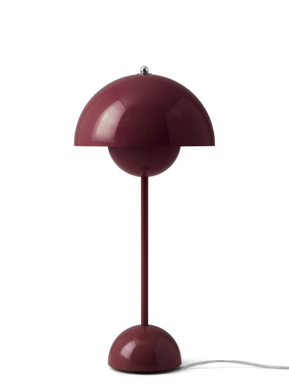 Flowerpot VP3 Tischleuchte, Dark plum